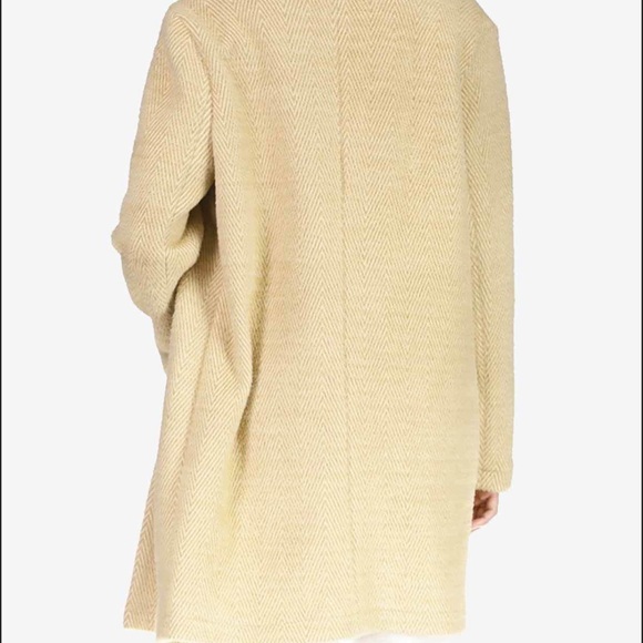 Anthropologie Hometown Jacket Toasted Oat Melange Neutral Motif Trench Coat XL - Picture 5 of 12